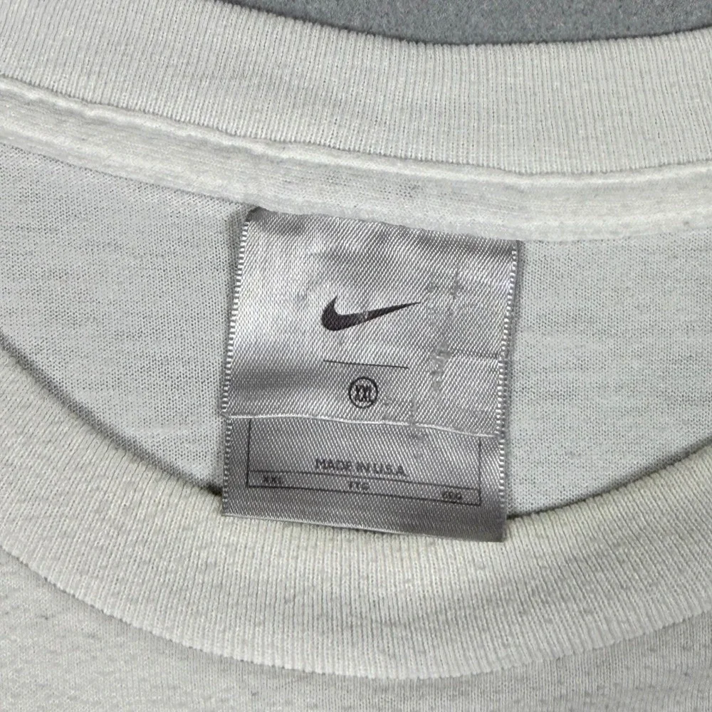 Nike Golf Mens XXL White Short Sleeve Embroidered Crest Logo T-Shirt Made in USA